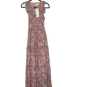 MELLODAY Pink Floral Maxi Dress